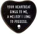 Gothic Wall Decor，Your Heartbeat Sings To Me，Black Heart Wooden Wall Art by AKTFV