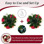 BLOSMON Artificial Rose Flower Centerpieces Decoration for Table: 2 Pcs - Image 3