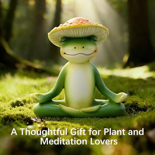 Mushroom Decor, Cute Resin Mushroom Statue, Home Garden Decor - Image 4