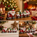 Hodao Christmas Train Figurines with Santa, Tree & Snowman - Image 6