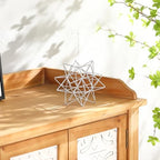 Metal Geometric Table Top Decor, 3D Sliver Spheres Decorative Accents Balls, Iron Abstract Sculpture Objects for Home Decor, Coffee Table Top Decorations for Home Office Living Room Bedroom Decor - Image 5