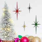 4 Pcs Star Wall Art for Home Decor Living Room Bedroom Office Metal 3D,Bling,with Hanging Hook Starburst Midcentury Sculpture Retro Gallery Accent Celestial -Gold 16.5in/9.4in - Image 4