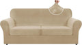 ZNSAYOTX Oversized Velvet 3 Piece Couch Cover by ZNSAYOTX