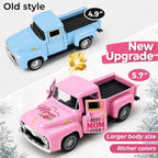 Pink Vintage Truck Decor for Mom with Flower Bouquets, Best Mom Ever Metal Pickup Tabletop Decoration, for Mom, Birthday Gift for Mother, Farmhouse Spring Home Decor - Image 6