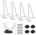 SMARTSTANDARD 6 Inch Heavy Duty Hairpin Furniture Legs, Metal Home DIY Projects by SMARTSTANDARD