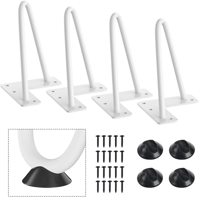 SMARTSTANDARD 6 Inch Heavy Duty Hairpin Furniture Legs, Metal Home DIY Projects by SMARTSTANDARD