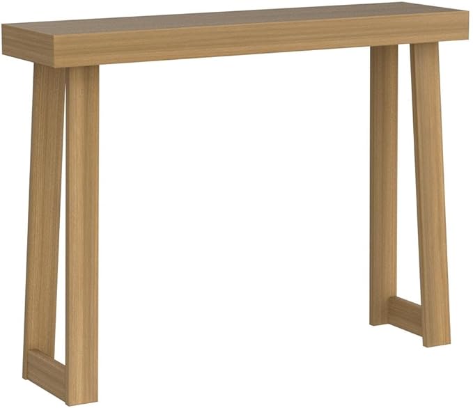 Plank+Beam Solid Wood Console Table, 46 Inch, Sofa Table, Narrow Entryway Table - Image 4