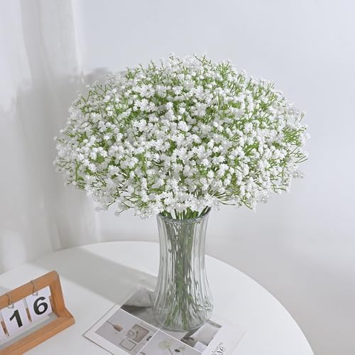 Dolicer 50 Pcs Babys Breath Artificial Flowers White Fake Babys Breath - Image 5