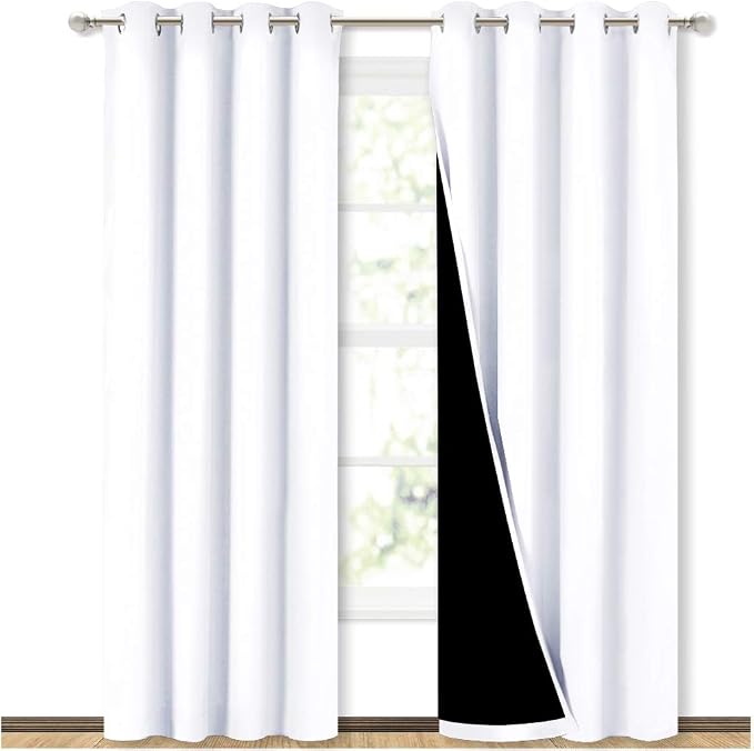 NICETOWN 100% Blackout Window Curtain Panels, Cold and Full Light Blocking by NICETOWN