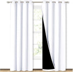 NICETOWN 100% Blackout Window Curtain Panels, Cold and Full Light Blocking by NICETOWN