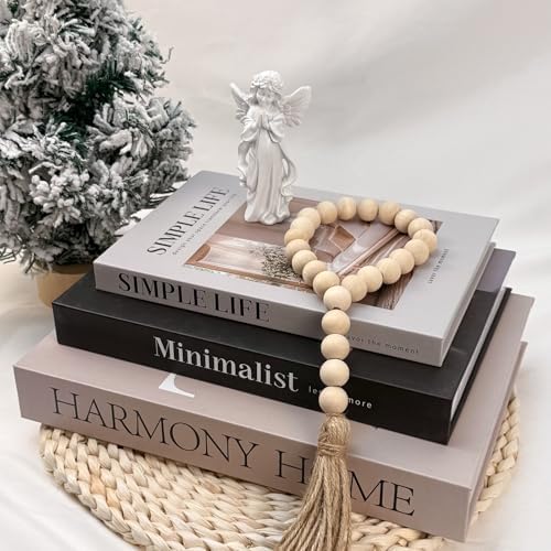 TwoDays Beautiful Coffee Table Faux Books, Neutral Fashion Decorative Books for Home Bookshelf, Modern Room Decor Aesthetic, Fake Book Storage Boxes for Decoration (Set of 3) - Image 6