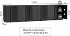 Brafab Buffet Cabinet, Wood Fluted Credenza - Image 2