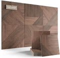 Fluxynara 6-Pack Felt Bulletin Board, Walnut Crossing Lines by FLUXYNARA
