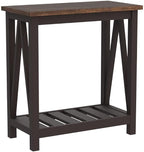 ChooChoo Farmhouse End Table, Rustic Vintage Narrow End Side Table - Image 5