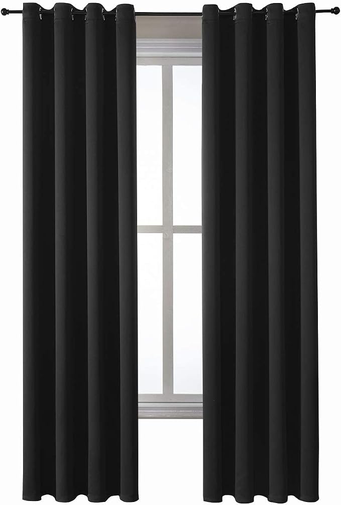 ChrisDowa Blackout Curtains for Bedroom and Living Room 84 Inches Long | 2 - Image 7