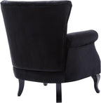 Mid Century Accent Chair Modern Button Tufted Armchair Club Chair Velvet - Image 5