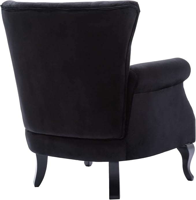 Mid Century Accent Chair Modern Button Tufted Armchair Club Chair Velvet - Image 5
