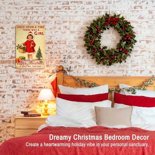 Vintage Christmas Decor Tin Signs Xmas Gifts for Women Girls - Image 3