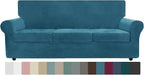 ZNSAYOTX Oversized Velvet Couch Cover 4 Piece Stretch Sofa Covers by ZNSAYOTX