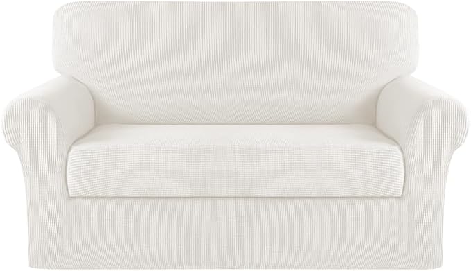 Turquoize Stretch Sofa Slipcover 2 Pieces Sofa Cover Couch Cover by Turquoize