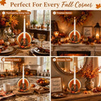 Hodao Thanksgiving Turkey Candle Holder, Resin Fall Home Decor - Image 4