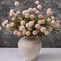 Waipfaru 10pcs Fake Silk Pompon Mums Artificial Flowers by Waipfaru