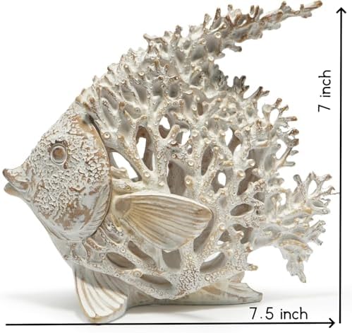 VVGIFTS Beach Coastal Coral Reef Angelfish Home Office Bathroom Decor Gift - Image 6