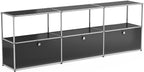 Modern Storage Cabinet Black G Versatile Free-Standing Organizer by ARVORAHome