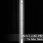 Blackout Curtains 52 x 120 Inch Long Light Grey Curtains Set of 2 Panels Room - Image 3