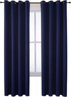 ChrisDowa Blackout Curtains for Bedroom and Living Room 84 Inches Long | 2 - Image 7