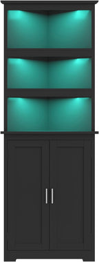TEENFON Corner Cabinet, Tall Corner Hutch by TEENFON