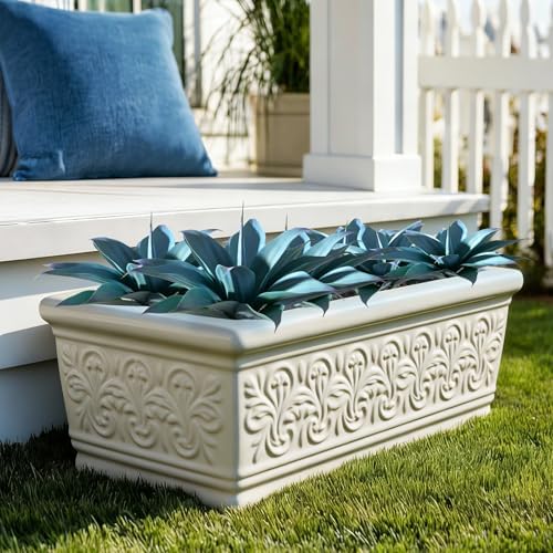 Artificial Agave Faux Agave Fake Greenery Outdoor Artificial Plant Fake Plant for Indoor Home Decoration Plastic Plant Outdoor Decoration Front Porch Decor Simulation Plants Blue，14.2In，2Pack - Image 7