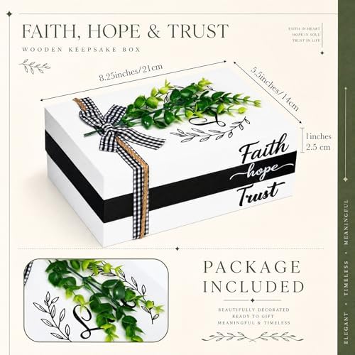 Capoda 3 Pcs Decorative Books for Home Decor, Faith - Image 2