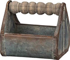 Primitives by Kathy Spindle Handle Tray, Small, Distressed Metal by PrimitivesbyKathy