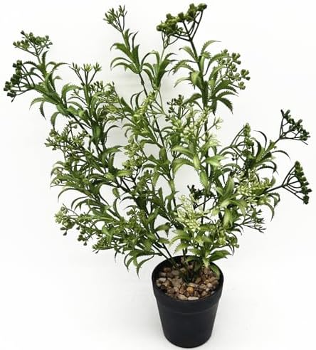 Artificial Plant Fake Boston Fern Stems, Faux Persian Flowers Stem Realistic Plants Plastic Greenery Bushes Ferns Shrubs for Home Decor Indoor Outdoor Garden Wedding Bouquet DIY Decoration - 5 Pack - Image 2