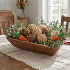 Rattan Balls for Bowl Filler Decor, 8 Balls + 2 Carrots, 2.8-4.7" - Image 6