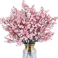 Babys Breath Artificial Flowers, 8 Bundles Cherry Blossom Pink Real Touch Fake Silk Flowers Bulk for Vase Home Office Wedding Spring Indoor Outdoor Centerpiece Table Mother's Day Decorations by HIAGROW