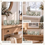 Winter Tabletop Decor, Sage Green Wooden Sign for Shelf, Mantel & Home - Image 7