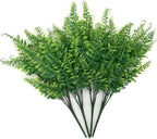 CATTREE Artificial Ferns Shrubs Fake Fern Leaves Boston Grass 8 Pack, Plastic Greenery Plants Bushes for Home Indoor Outdoor Garden Verandah Kitchen Planter Filler DIY Wedding Party Decoration 8 Pcs - Image 6
