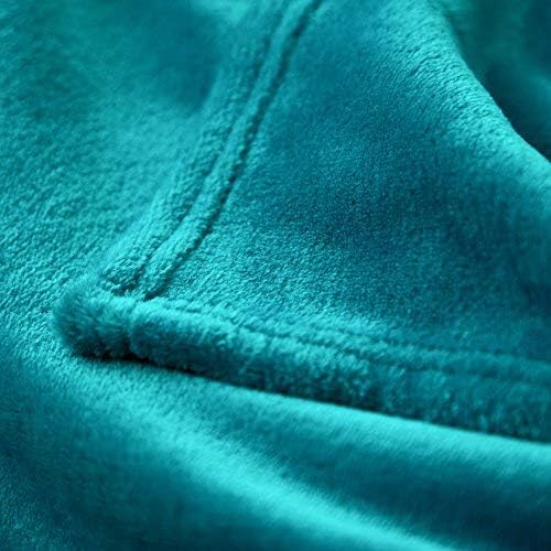 Bedsure GentleSoft Fleece Blanket Twin Size Teal - Image 8