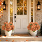 4 Pcs Real Touch Hydrangea Artificial Flowers, 21" Fake Flowers, Brown - Image 5