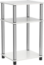 Furinno JUST Side Table Set of 2, 3-Tier Modern End Tables, Open Shelves Night - Image 4