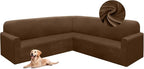 HDCAXKJ Corner Sectional Couch Covers Velvet Stretch L Shape Sofa Cover Soft by HDCAXKJ