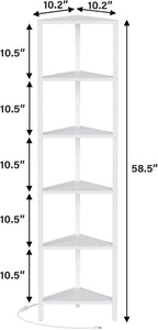 TUTOTAK 6-Tier Corner Bookshelf - Image 2