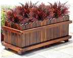 CATTREE Artificial Fern Shrubs Fake Boston Ferns Plant Bushes Plastic Leaves Plants Indoor Outdoor Garden Window Box Verandah Decor Party Table Centerpieces Wedding Christmas DIY Decoration Red 8 Pack - Image 2