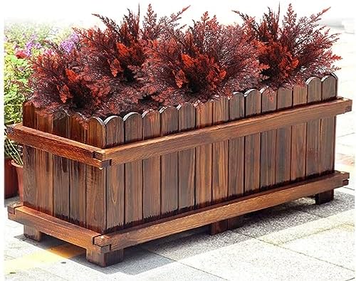 Artificial Fern Plants, Fake Shrubs Faux Boston Grass Plastic Leaves Greenery Bushes Home Garden Kitchen Party Decor Outdoor Indoor Office Yard Verandah Planter Filler DIY Decoration Red 4 Pack - Image 7