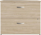 Bush Business Furniture Studio C 2 Drawer Lateral File Cabinet in Natural Elm - Image 4