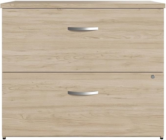 Bush Business Furniture Studio C 2 Drawer Lateral File Cabinet in Natural Elm - Image 4