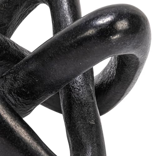 Creative Co-Op Modern Decorative Marble Link Knot, Black - Image 5