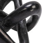 Creative Co-Op Modern Decorative Marble Link Knot, Black - Image 5